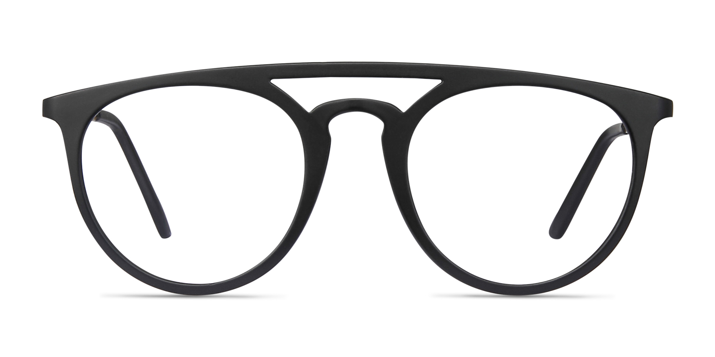 Fiasco Aviator Matte Black Full Rim Eyeglasses | Eyebuydirect