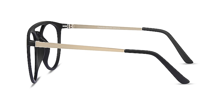 Fiasco Matte Black Plastique Montures de lunettes de vue d'EyeBuyDirect