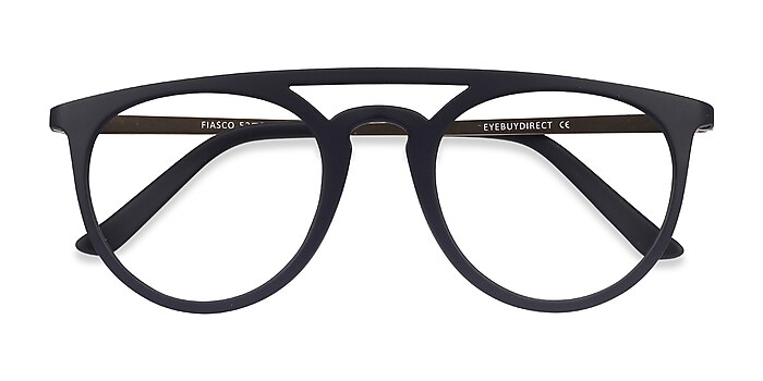 Matte Navy Fiasco -  Lightweight Plastic Eyeglasses
