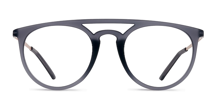 Fiasco  Matte Gray  Metal Eyeglass Frames from EyeBuyDirect