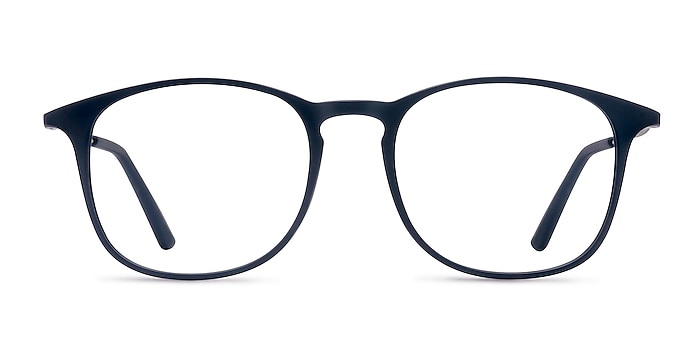 Little Bit  Matte Navy  Metal Eyeglass Frames from EyeBuyDirect