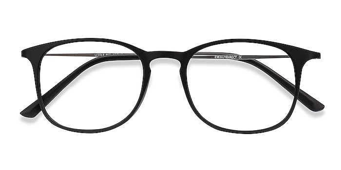 Matte Black Little Bit -  Plastic Eyeglasses