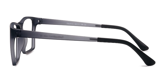 Equation Matte Gray Plastic Eyeglass Frames from EyeBuyDirect