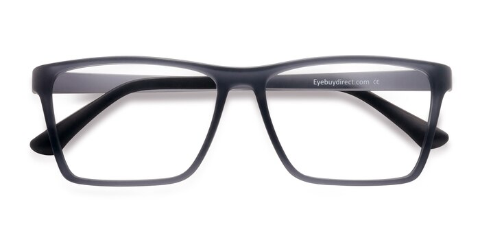 Matte Gray Equation -  Lightweight Plastic Eyeglasses