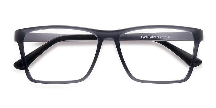 Matte Gray Equation -  Lightweight Plastic Eyeglasses