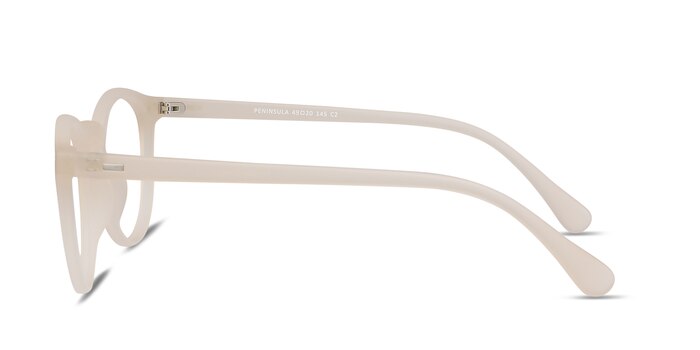Peninsula Matte White Plastic Eyeglass Frames from EyeBuyDirect