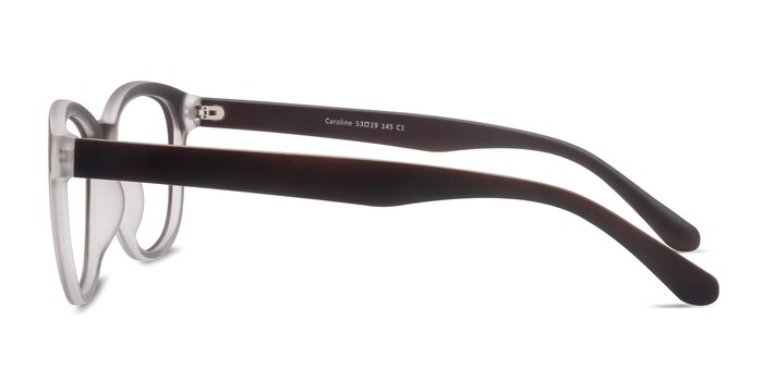 Caroline Matte Brown Plastique Montures de lunettes de vue d'EyeBuyDirect