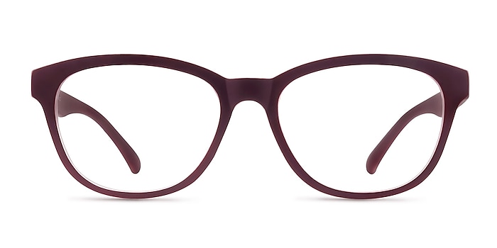 Caroline Dark Red Plastic Eyeglass Frames from EyeBuyDirect