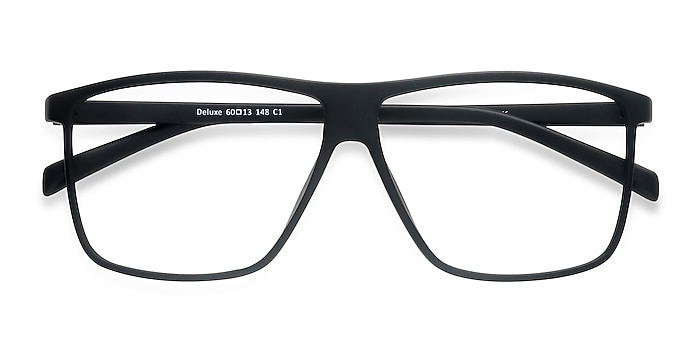  Matte Black  Deluxe -  Plastic Eyeglasses