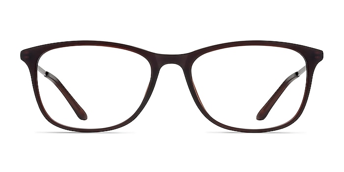 Oliver Matte Brown Plastic Eyeglass Frames from EyeBuyDirect