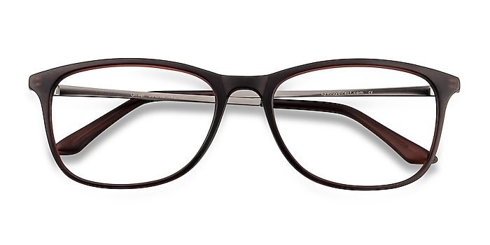 Matte Brown Oliver -  Plastic Eyeglasses