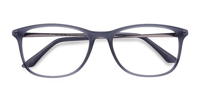 Matte Gray Oliver -  Plastic Eyeglasses