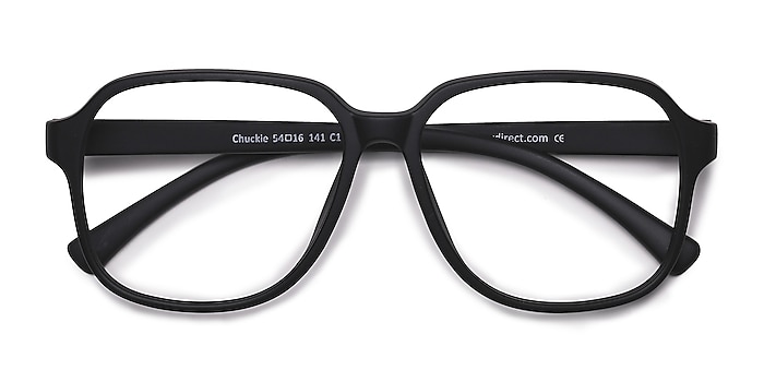 Matte Black Chuckie -  Fashion Plastic Eyeglasses