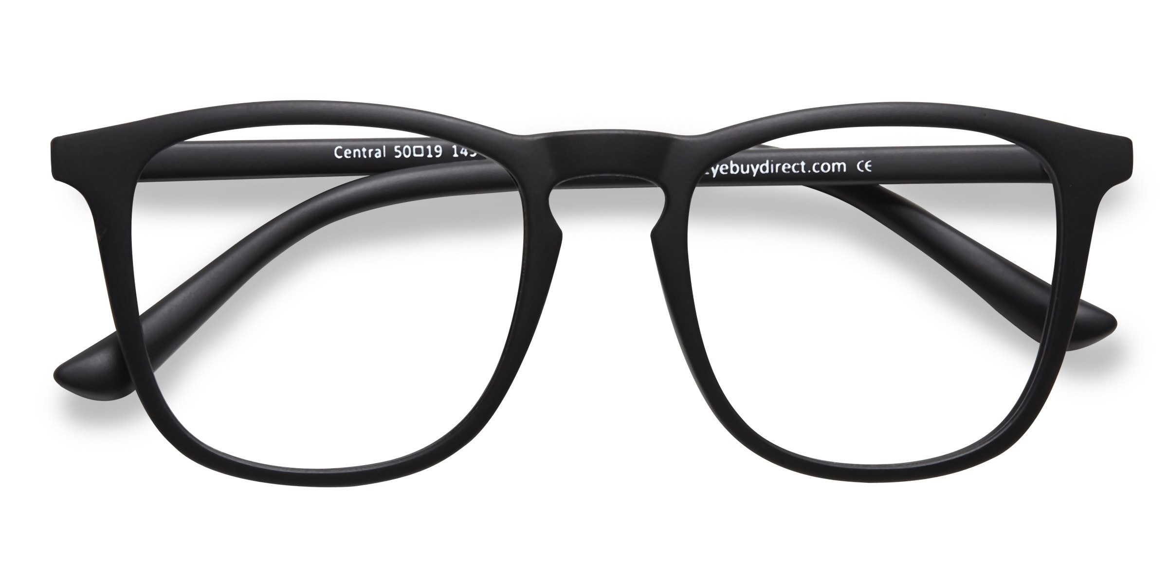 Central Square Matte Black Full Rim Eyeglasses Eyebuydirect Canada