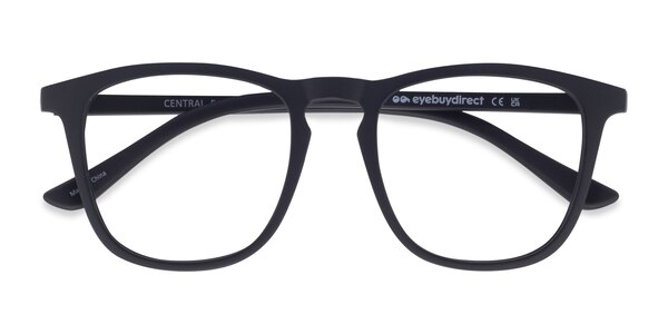 Central prescription eyeglasses (Matte Black)
