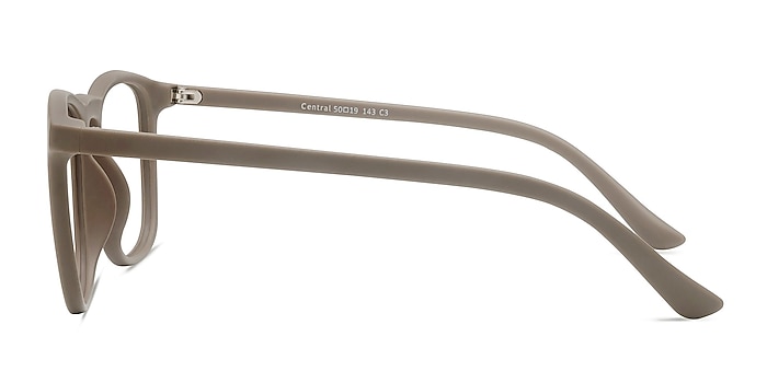 Central  Light Brown  Plastique Montures de lunettes de vue d'EyeBuyDirect