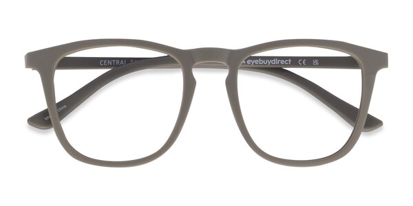 Central prescription eyeglasses ( Matte Green )