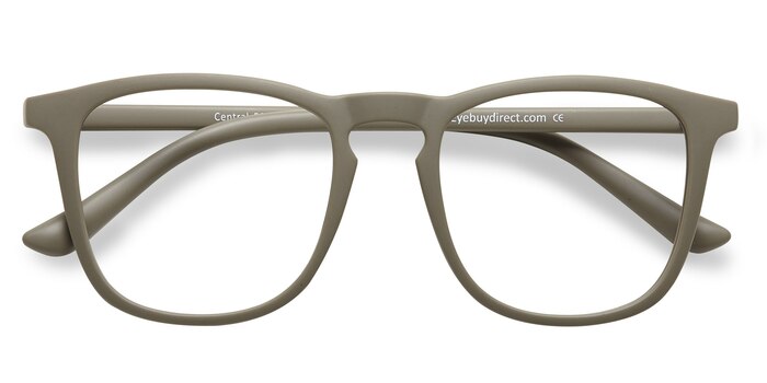  Matte Green  Central -  Lightweight Plastic Eyeglasses