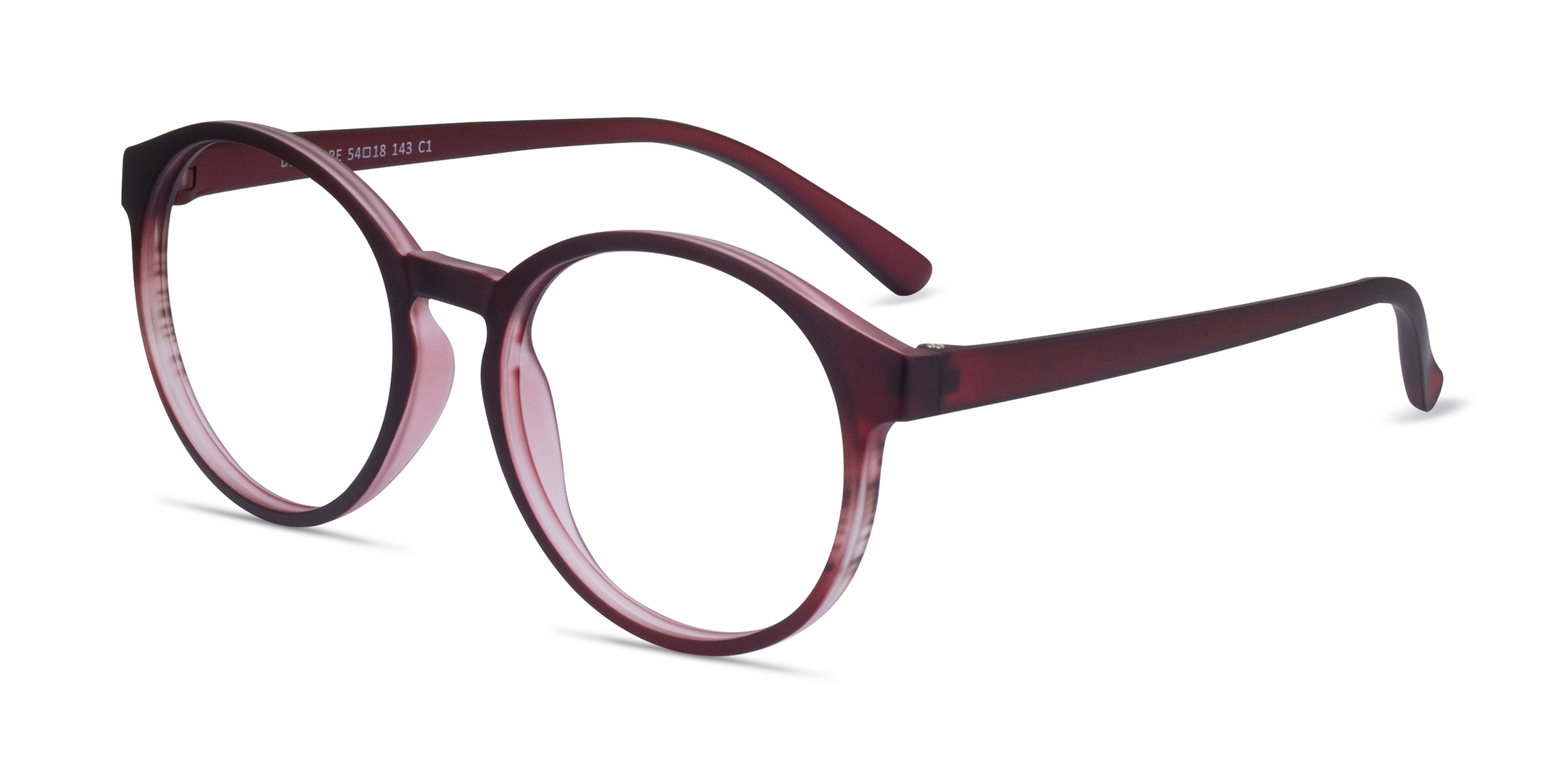 Delaware Round Matte Burgundy Glasses For Women Eyebuydirect Canada