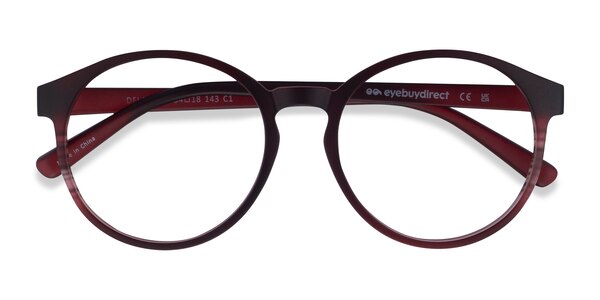 Delaware prescription eyeglasses (Matte Burgundy)