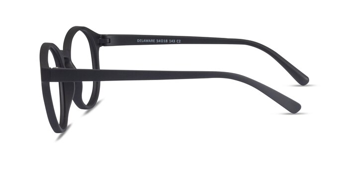 Delaware Matte Black Plastique Montures de lunettes de vue d'EyeBuyDirect
