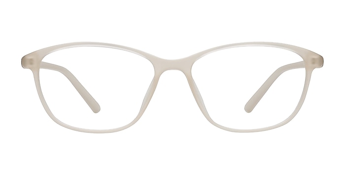 District Matte Beige Plastic Eyeglass Frames from EyeBuyDirect