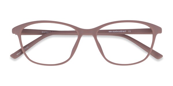 District prescription eyeglasses (Matte Pink)