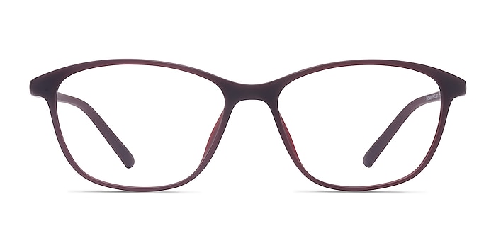 District Matte Burgundy Plastique Montures de lunettes de vue d'EyeBuyDirect