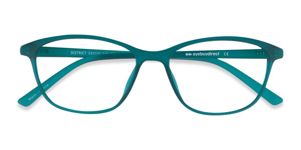 District prescription eyeglasses (Matte Green) - 17927 - Eyeglasses This quirky Matte Green frame is for the statement sku 17927