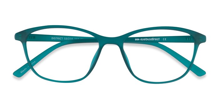 Vert Mat District -  Légèreté Plastique Lunettes de vue