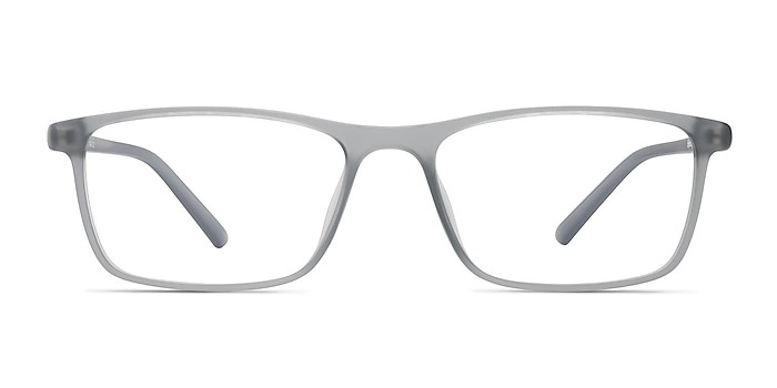 Sullivan Matte Gray Plastic Eyeglass Frames from EyeBuyDirect