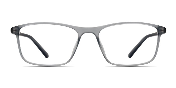 Wyoming Matte Gray Plastic Eyeglass Frames from EyeBuyDirect