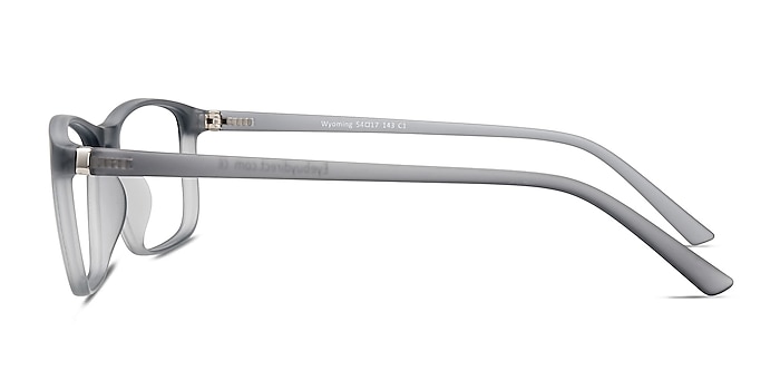 Wyoming Matte Gray Plastique Montures de lunettes de vue d'EyeBuyDirect
