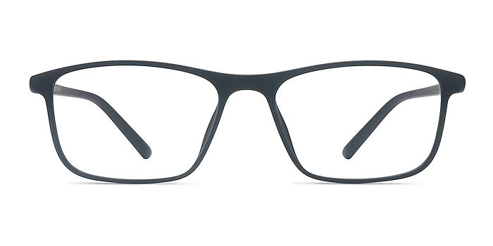 Wyoming Matte Black Plastic Eyeglass Frames from EyeBuyDirect
