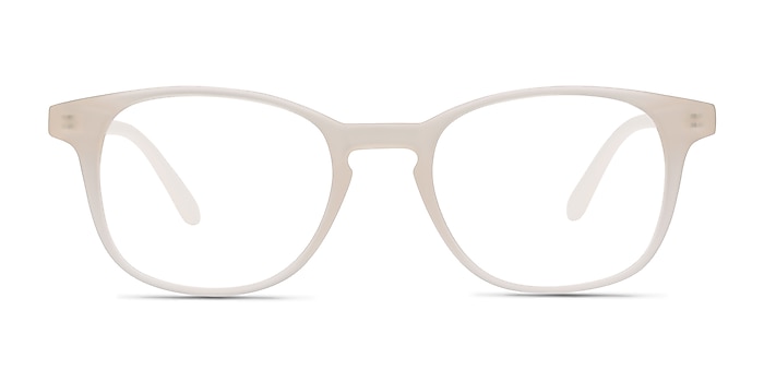 Monday Matte White Plastic Eyeglass Frames from EyeBuyDirect