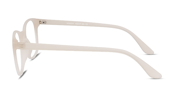 Monday Matte White Plastique Montures de lunettes de vue d'EyeBuyDirect