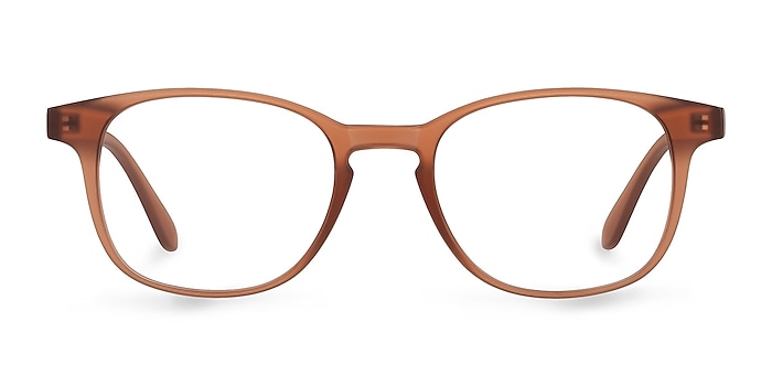 Monday Matte Brown Plastic Eyeglass Frames from EyeBuyDirect