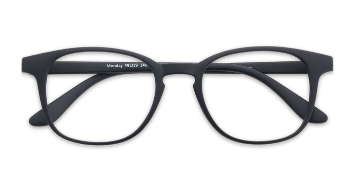 Matte Black Monday -  Plastic Eyeglasses