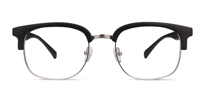 Yokote Matte Black Plastic-metal Montures de lunettes de vue d'EyeBuyDirect