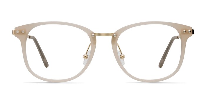 Cosmo Matte Beige Métal Montures de lunettes de vue d'EyeBuyDirect