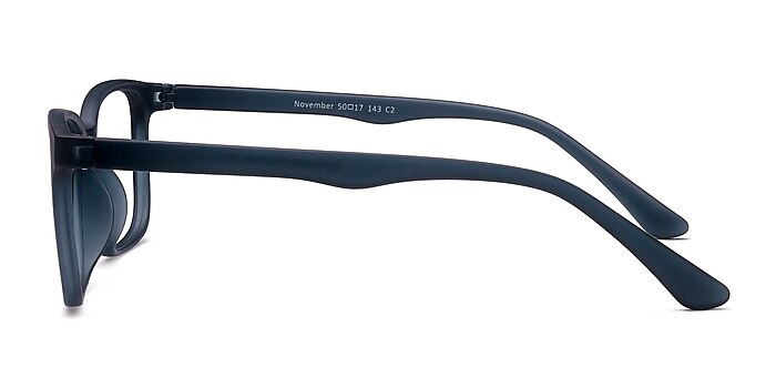 November Matte Navy Plastic Eyeglass Frames from EyeBuyDirect