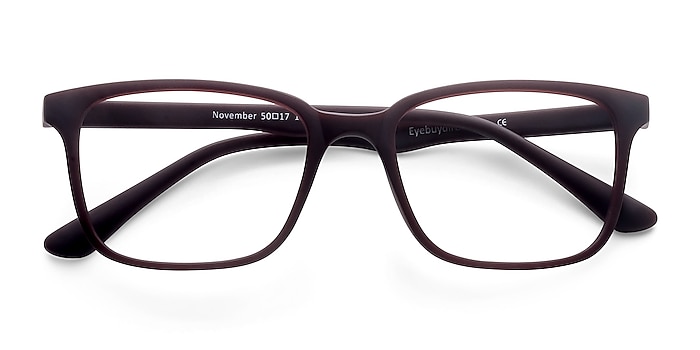 Matte Burgundy November -  Classic Plastic Eyeglasses