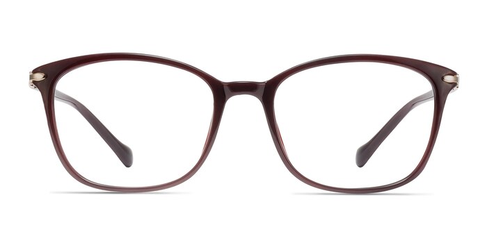 Nola Dark Red Plastic Eyeglass Frames from EyeBuyDirect