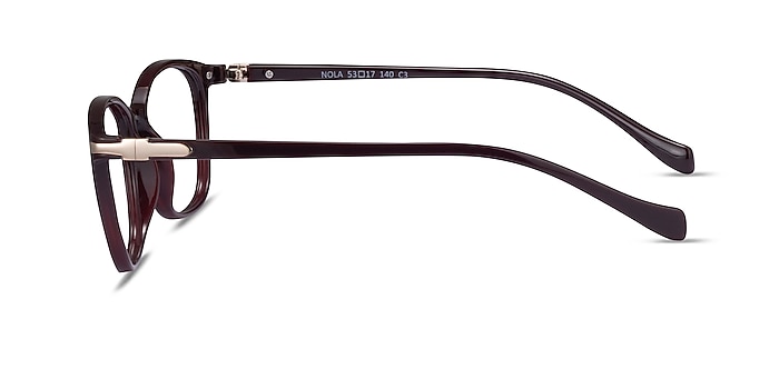 Nola Dark Red Plastique Montures de lunettes de vue d'EyeBuyDirect