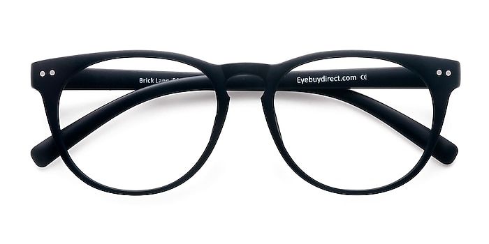 Matte Navy Brick Lane -  Fashion Plastic Eyeglasses