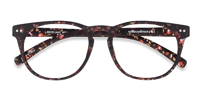 Matte Floral Brick Lane -  Lightweight Plastic Eyeglasses