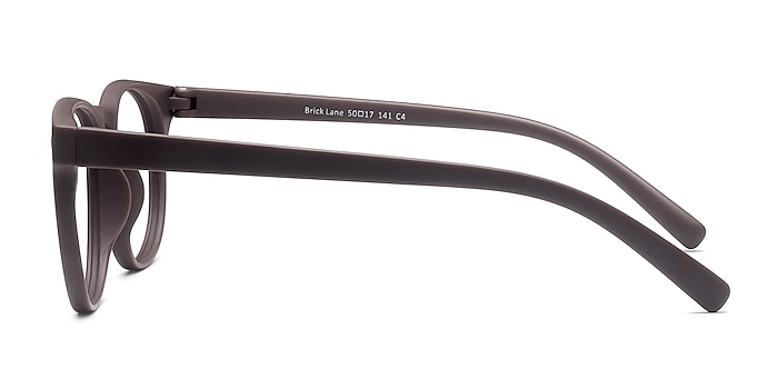 Brick Lane Matte Brown Plastique Montures de lunettes de vue d'EyeBuyDirect