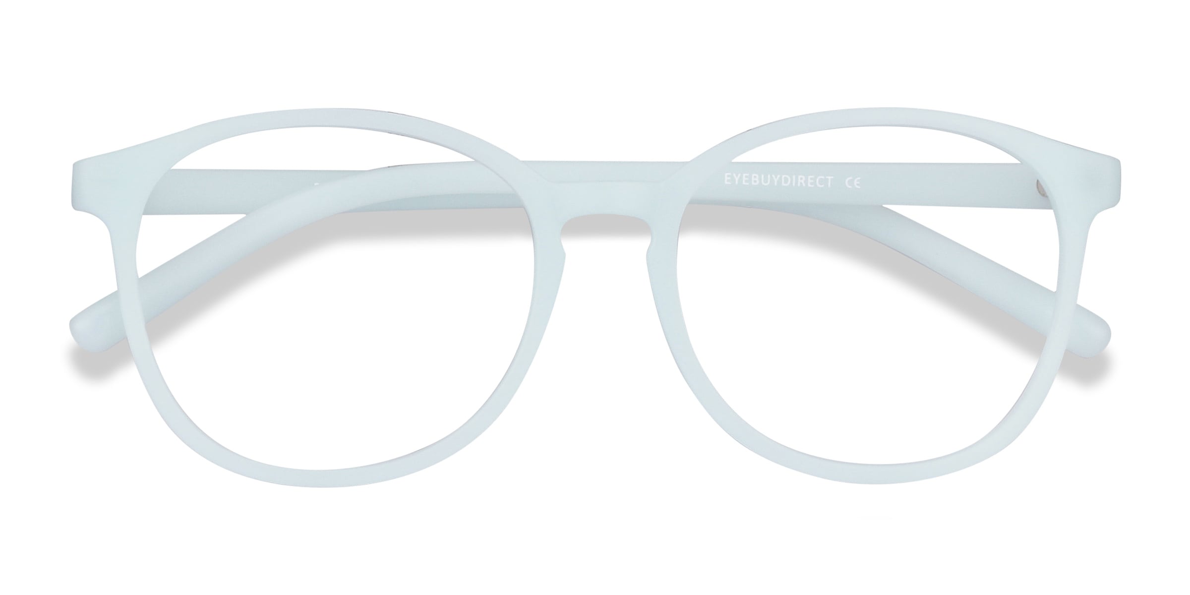 Light Blue Round Plastic Eyeglasses Online Full Rim Dutchess 1.5 Clear Single Vision Lenses