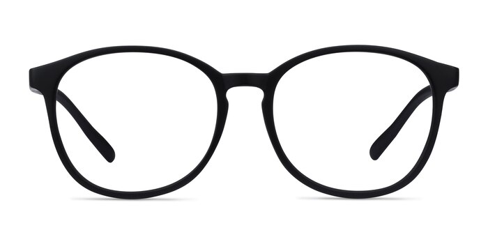 Dutchess Matte Black Plastique Montures de lunettes de vue d'EyeBuyDirect