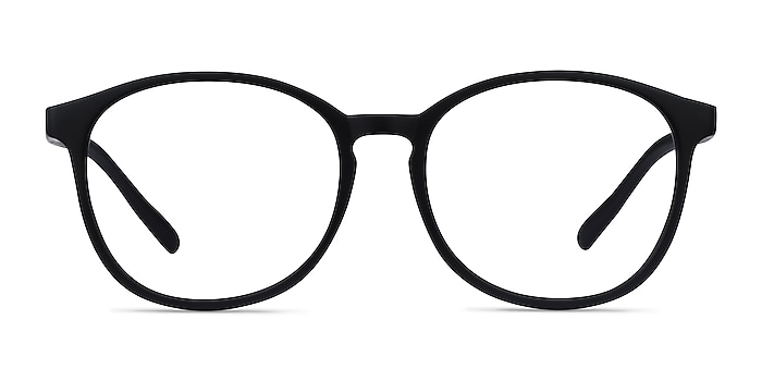 Dutchess Matte Black Plastique Montures de lunettes de vue d'EyeBuyDirect